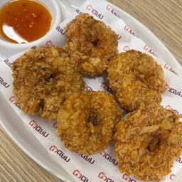 ทอดมันกุ้ง (เนื้อกุ้งเน้นๆ) 4 ชิ้น