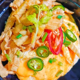 ข้าวไข่ข้น+หน้าไก่