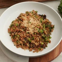 ข้าวผัดเคล plant based Vegan