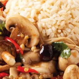 KH02.31 ผัดน้ำมันหอย เห็ดรวม 50 กรัม ราดข้าว