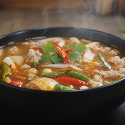 ต้มยำหมูสับ (กับข้าว)