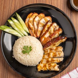 ข้าวมัน รวม Duck Pork &Chicken With Rice ( Line Man )