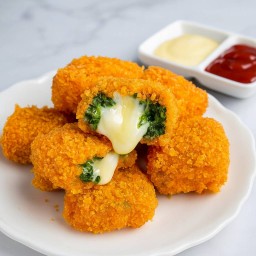 ผักโขมชีสทอด 10 ชิ้น