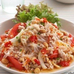 ยำวุ้นเส้น หมูสับ