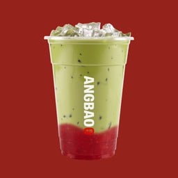 สตรอว์เบอร์รี่มัทฉะลาเต้ Strawberry Matcha Latte