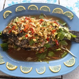 ปลานิลนึ่งมะนาว