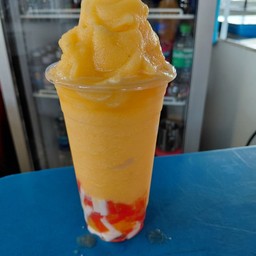 ส้มสดปั่นฟรุ๊สลัด/ไข่มุก