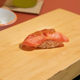 Salmon miso aburi sushi