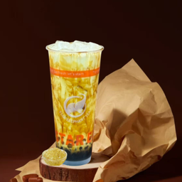 นมสดไข่มุกดอกหอมหมื่นลี้บราวน์ชูการ์ Brown sugar osmanthus boba