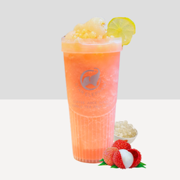 ชาลิ้นจี่ปั่น  Lychee lemon smoothie with creamcheese