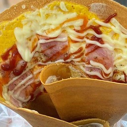 ซอสพิซซ่า ไข่ แฮม ชีสแน่น ๆ