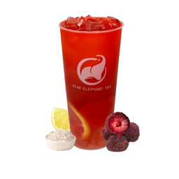 ชาหยางเหมยเลม่อน Bayberry lemon Tea   杨梅柠檬果茶