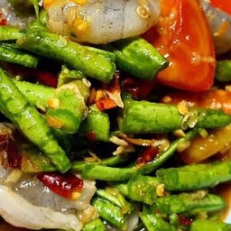 ตำถัวกุ้งสดปลาร้า