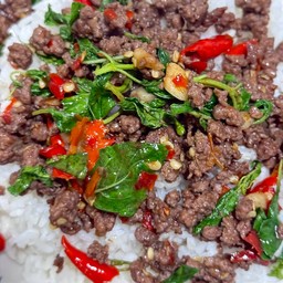 กะเพราเนื้อสับ