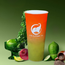 น้ำผักเคลเมล็ดเจีย Kale Juice with Chia Seeds