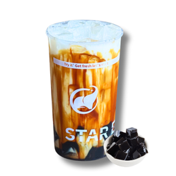 นมสดเฉาก๊วยบราวน์ชูการ์Brown sugar grass jelly