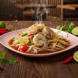 ตำมะม่วงกุ้งสดปลาร้า