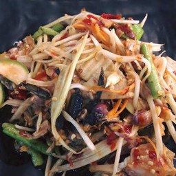 ตำปลาร้าหมูยอ