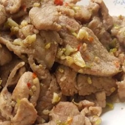 Ki01.32 คั่วเกลือคอหมู 150 กรัม