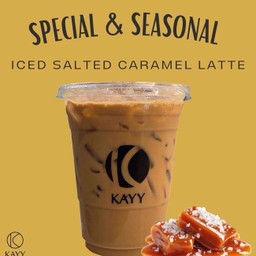 Iced Salted Caramel Latte ( D )