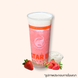 สตรอเบอรี่โยเกิร์ตปั่นStrawberry Yogurt Smoothie