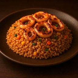 ข้าวผัดปลาหมึก