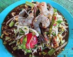 ตำป่ากุ้งสดปลาร้า