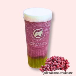 ชาองุ่นปั่นครีมชีสRed grape smoothie with creamcheese