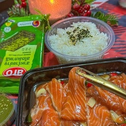 แซลมอลดอง ซีอิ๊วเกาหลี By ออมสิน 1 ตลาดไทยพันธิ์แท้สะแกงาม