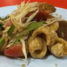 ตำแคปหมู ปลาร้า