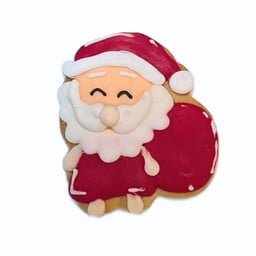 Santa Gift royal icing cookie