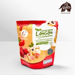 ลำไยสอดไส้สตรอเบอร์รี่ฟรีซดราย ขนาด 30 กรัม