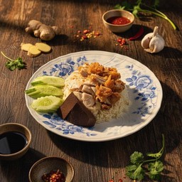 ข้าวมันไก่ผสม ( ธรรมดา )