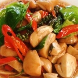 Ki02.26 ผัดกะเพราเห็ดรวม 100 กรัม