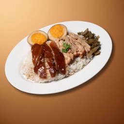 ข้าวขาหมู+ไข่พะโล้