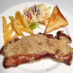 สเต็กเนื้อสันนอก