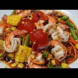 ตำข้าวโพดปลาร้ากุ้งสุก