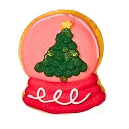Snow Globe 1 royal icing cookie