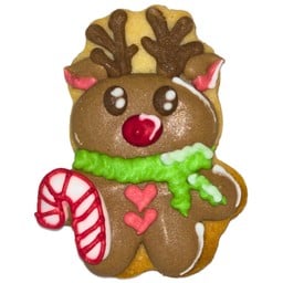 Santa 's Reindeer royal icing cookie