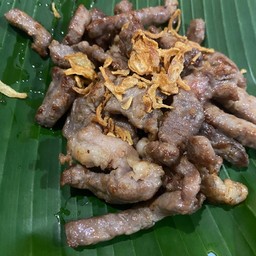 หมูแดดเดียวหอมเจียว  (400 กรัม)