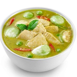 แกงเขียวหวานไก่ + ไข่ดาว(ลูกค้าสามารถเลือกปรับเปลี่ยนเมนูได้)