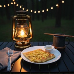 โรตีข้าวโพด+ไข่