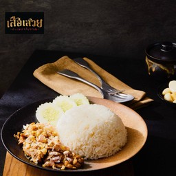 ข้าวหมูกระเทียม