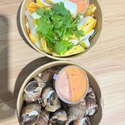 หมึกกระดองย่างครึ่งโล หอยหวานเผาครึ่งโล