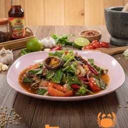 ยำปูนาดองใส่ปลาร้า