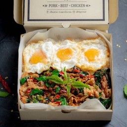 จอมพลัง กะเพราสามชั้นสไลซ์