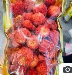 สตอเบอรี่อบกรอบ 200 กรัม กรอบ อร่อย เปรี้ยวหวาน