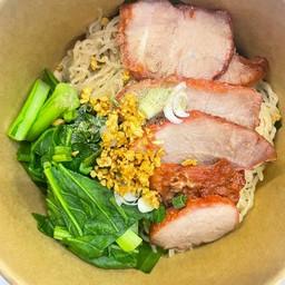 บะหมี่หมูแดงสูตรฮ่องกง (แห้ง)