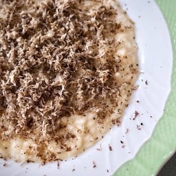 RISOTTO PECORINO CHEESE AND BLACK WINTER TRUFFLE