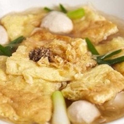 Ki03.43 ไข่น้ำ 3 ฟอง ลูกชิ้นหมูฮั้งเพ้ง 5 ลูก